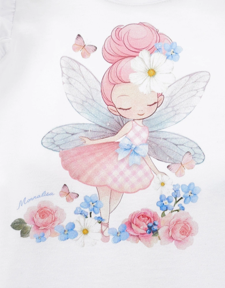 Baby Girls Maxi T-Shirt and Leggings Set in Pink