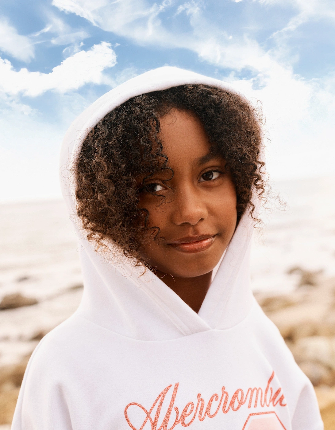 Girls 52 Strawberry Hoodie in White