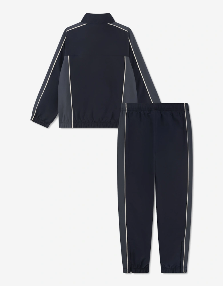 Boys Poly Pongee Tracksuit in Black