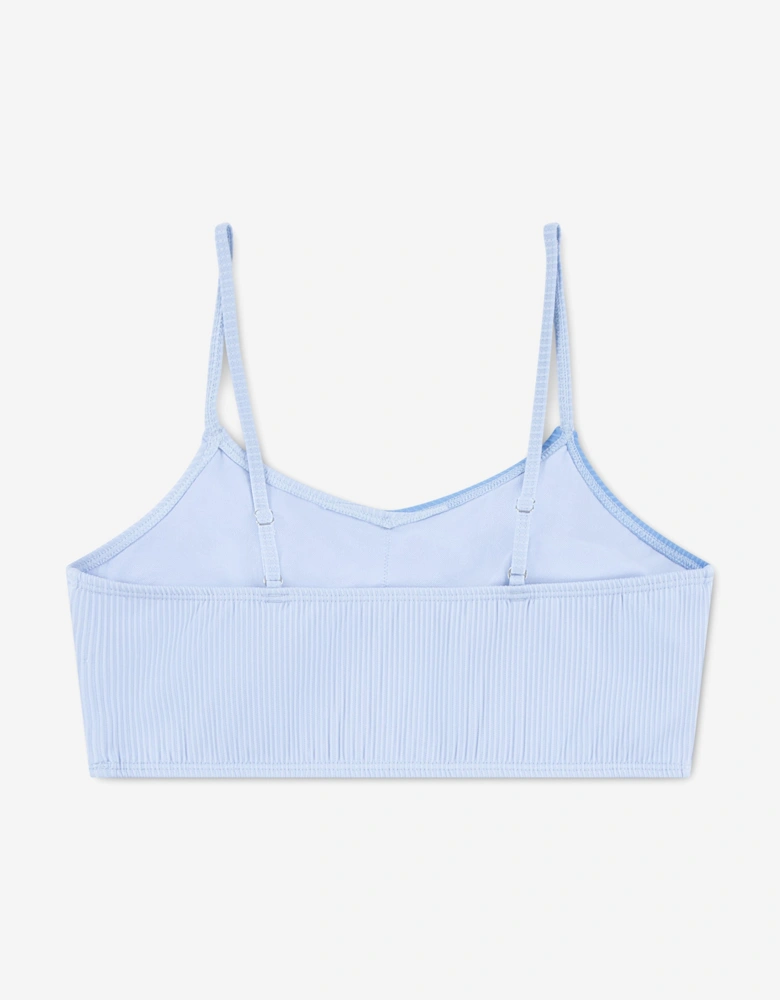 Girls Cross Wrap Bikini in Blue