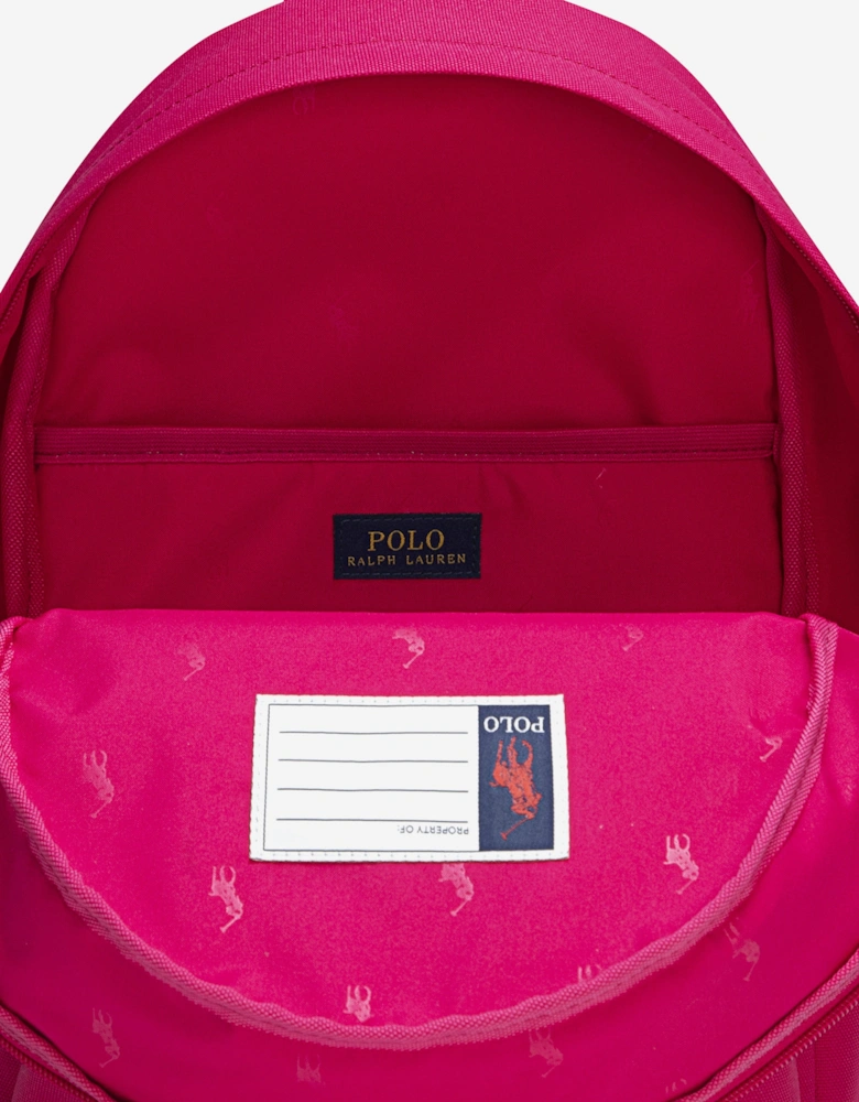Girls Logo Backpack in Pink (44cm)