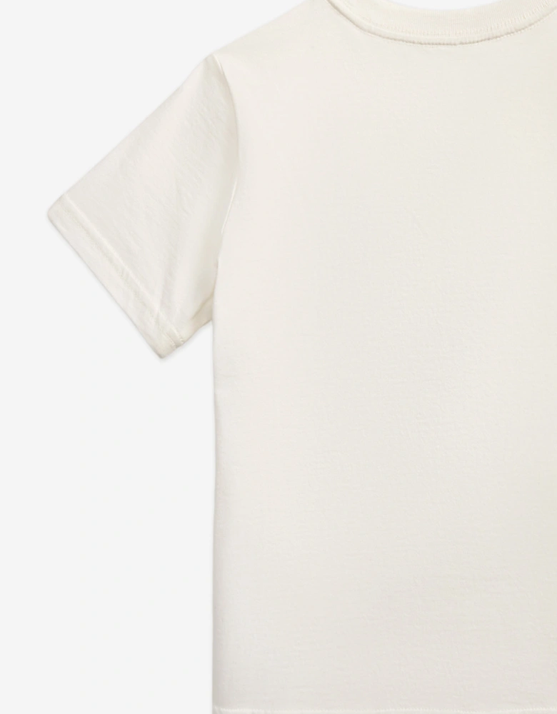 Boys Polo Bear Jersey T-Shirt in White