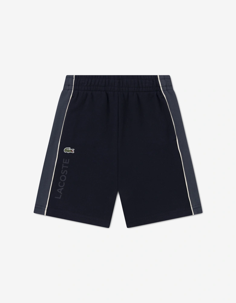 Boys Colourblock Shorts in Black
