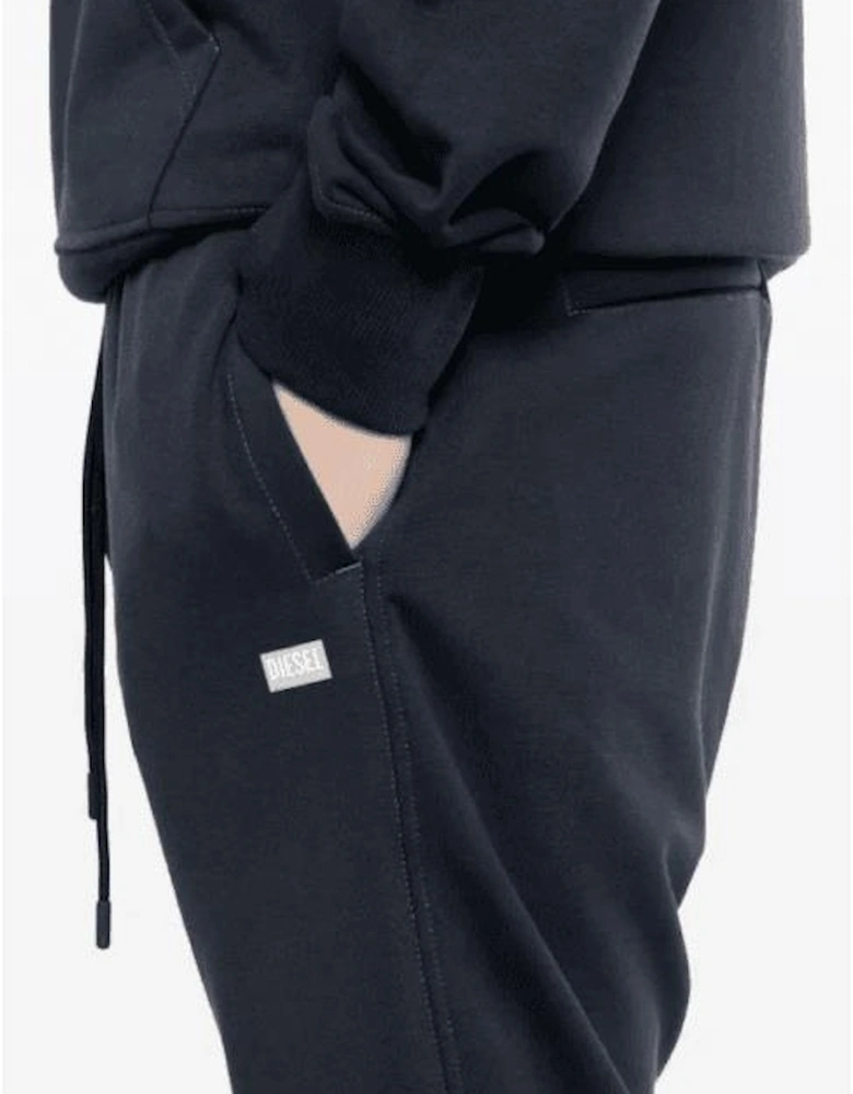 S-Rob Overhead Rubber Logo Hooded Navy Tracksuit