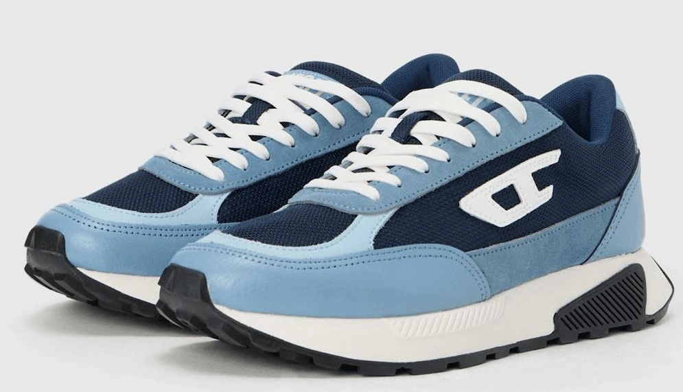 Tame Laced Up Blue Racer Trainers