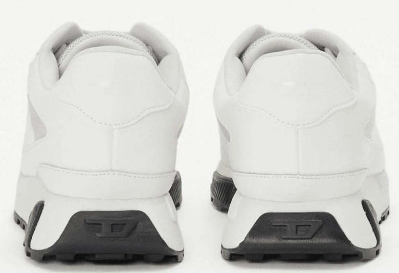 Tame Laced Up White Racer Trainers