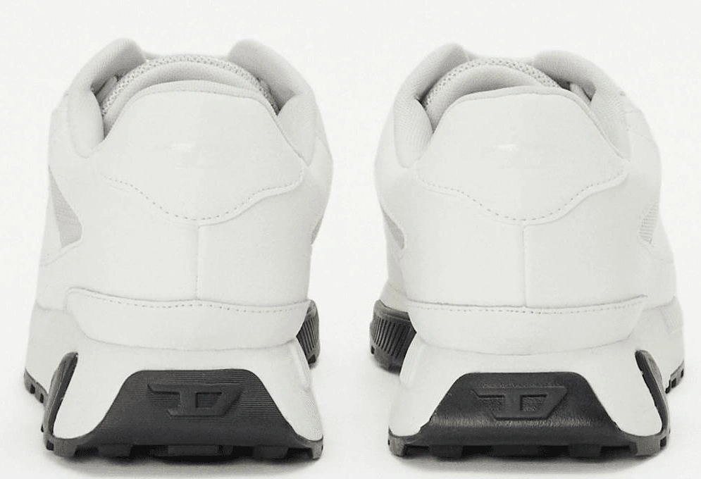 Tame Laced Up White Racer Trainers