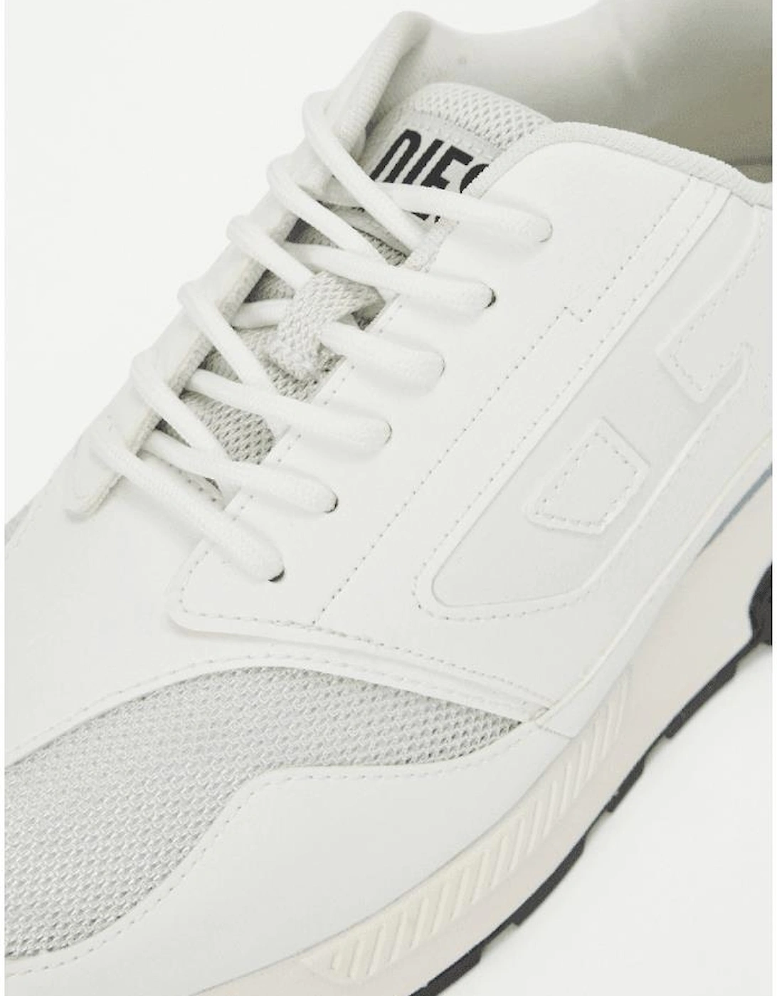 Tame Laced Up White Racer Trainers