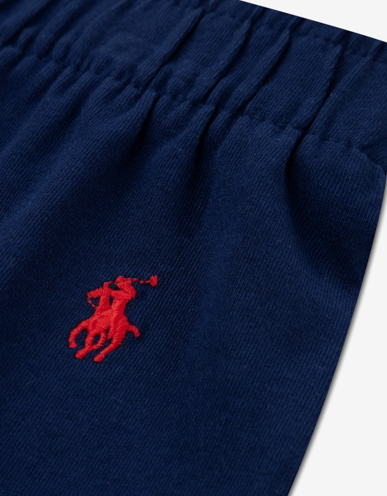 Boys Polo Short Pyjama Set in Navy
