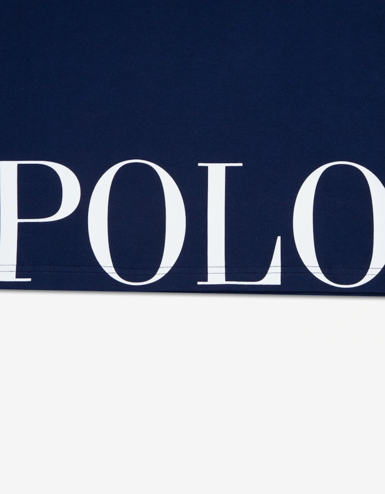 Boys Polo Short Pyjama Set in Navy