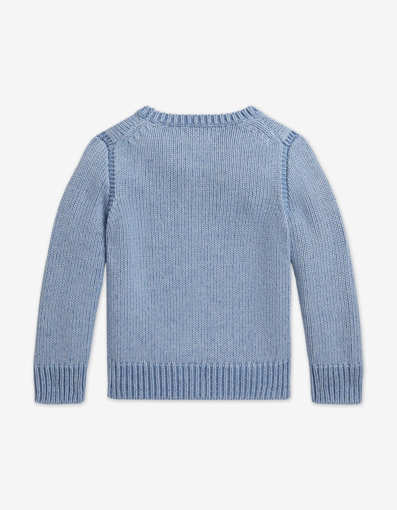 Boys Flag Jumper in Blue