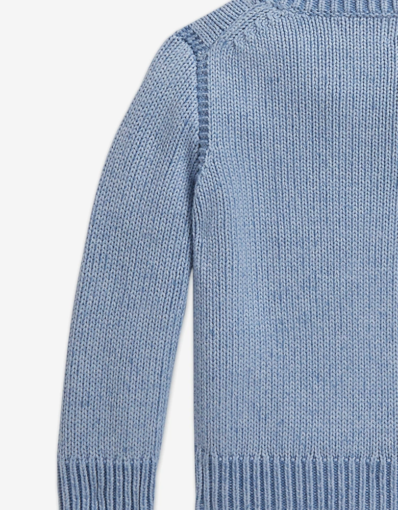 Boys Flag Jumper in Blue