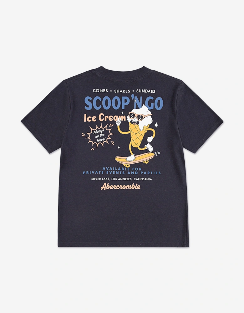 Boys Scoop 'No Go T-Shirt in Black