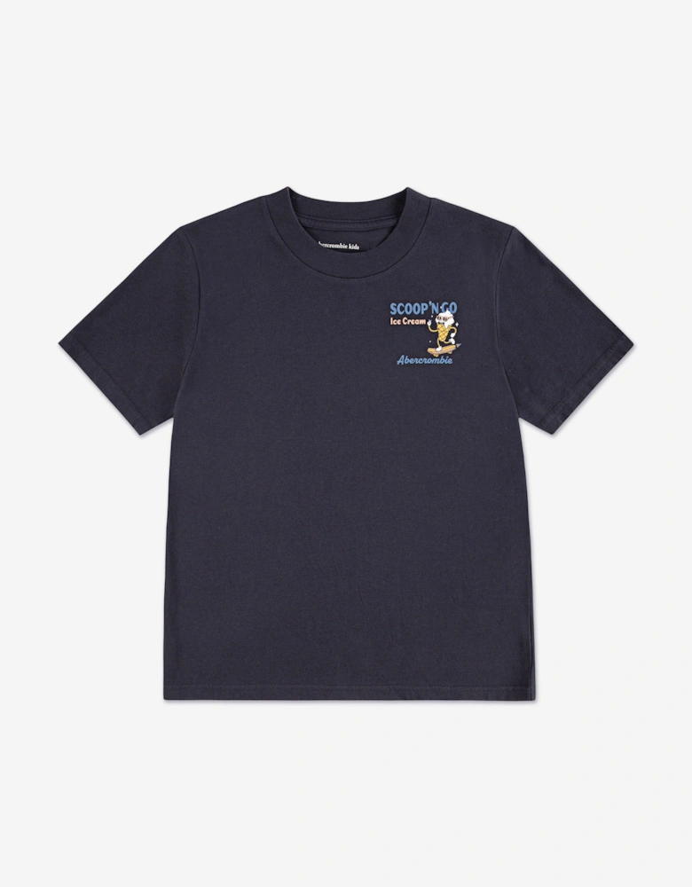 Boys Scoop 'No Go T-Shirt in Black