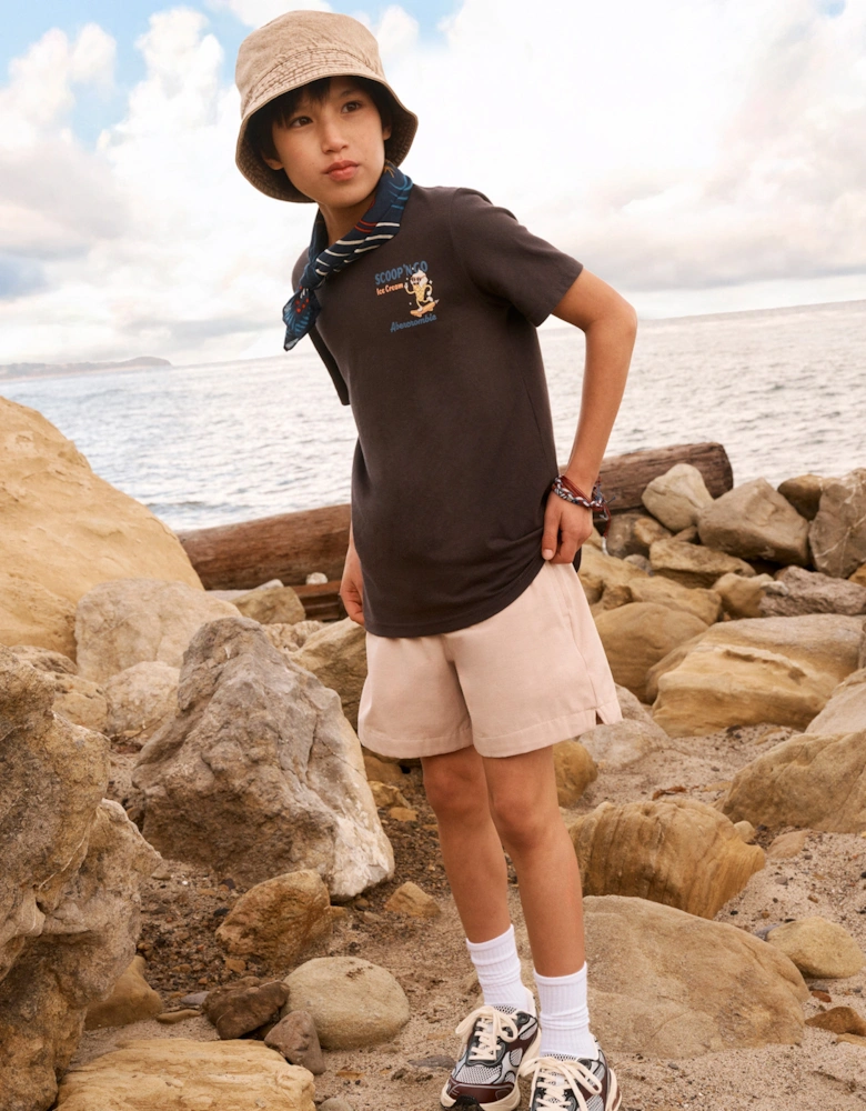 Boys Scoop 'No Go T-Shirt in Black