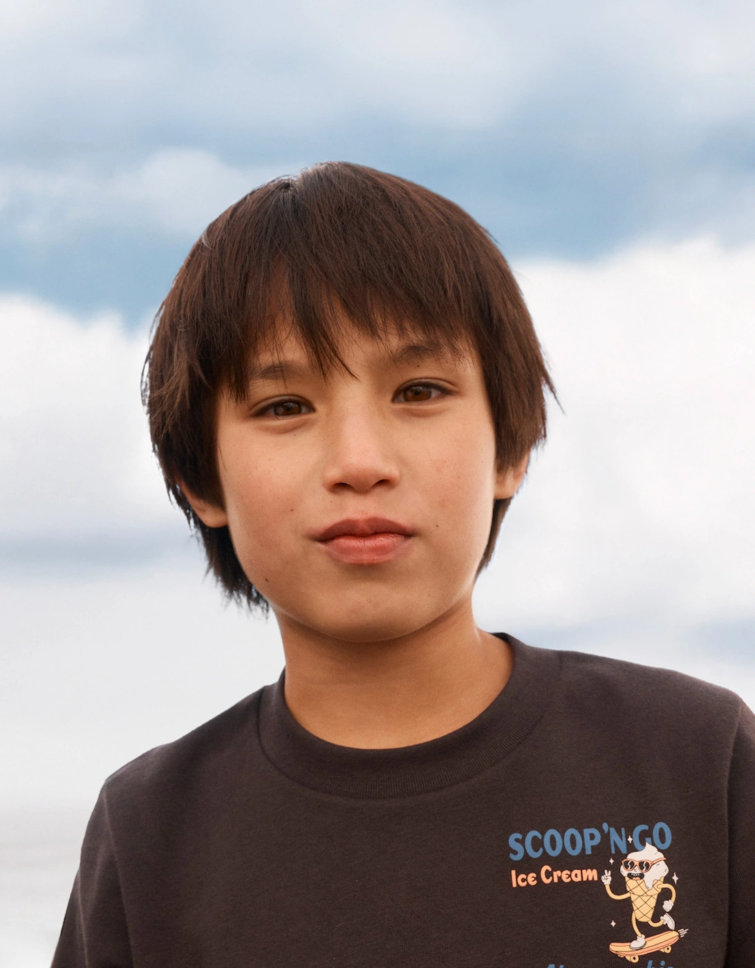 Boys Scoop 'No Go T-Shirt in Black