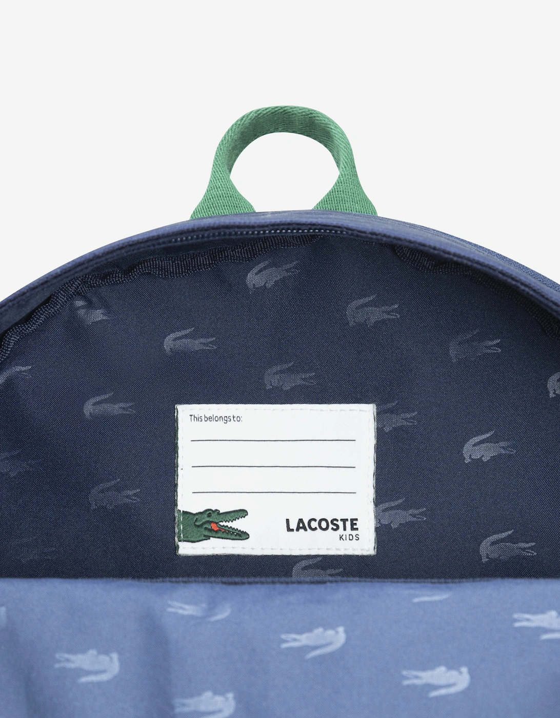 Kids Crocodile Logo Backpack in Navy (44cm)
