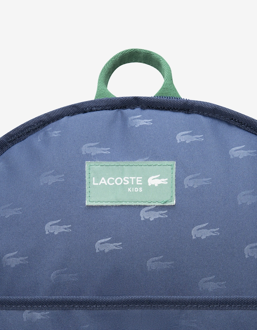 Kids Crocodile Logo Backpack in Navy (44cm)