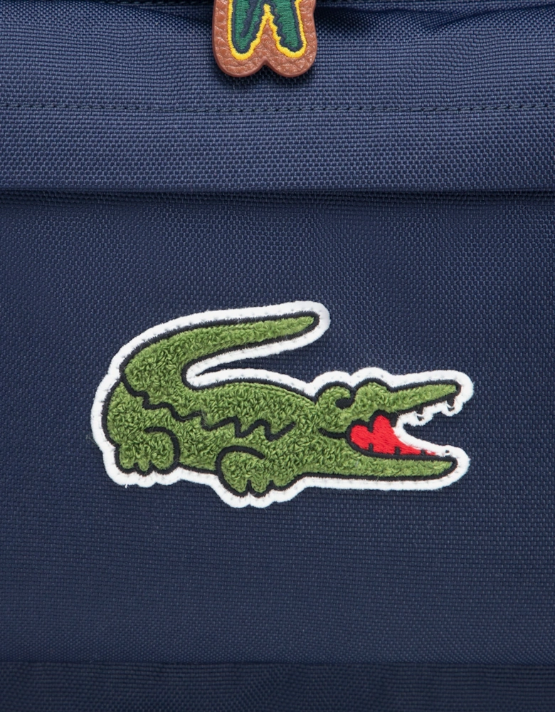 Kids Crocodile Logo Backpack in Navy (44cm)