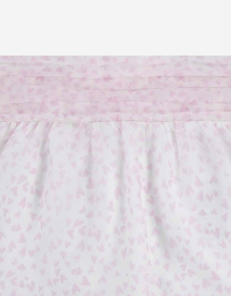 Girls Emerson Organza Skort in Pink