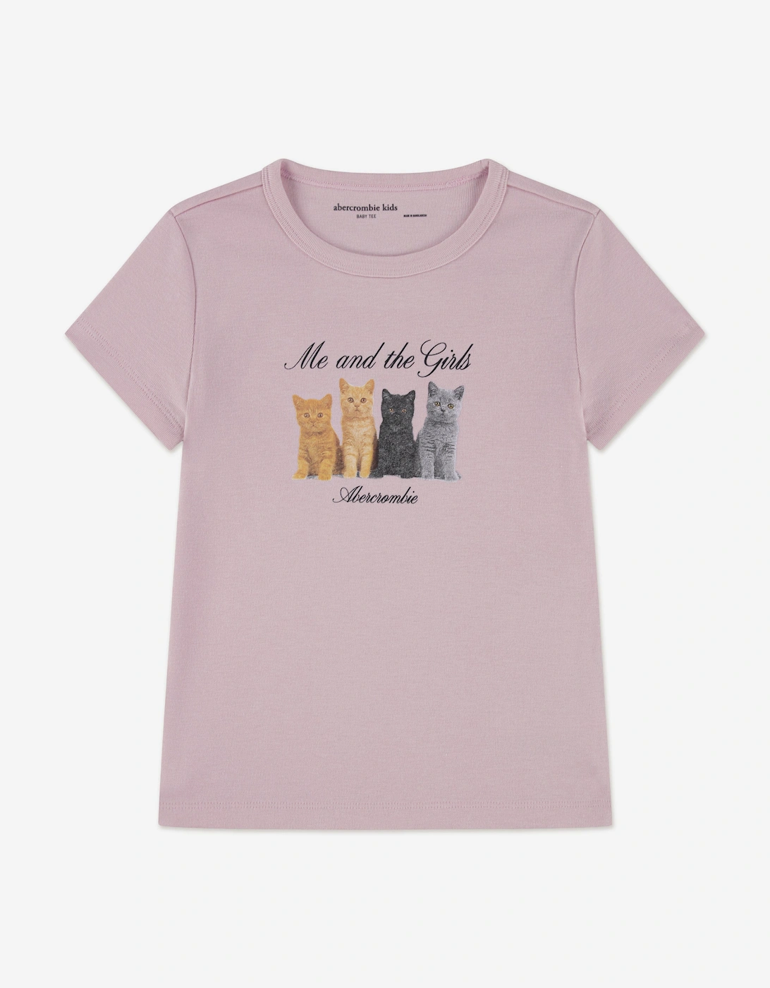 Abercrombie & Fitch Girls Pink 'S Me & The T-Shirt In - Size: 7 Years/8 Years Kids