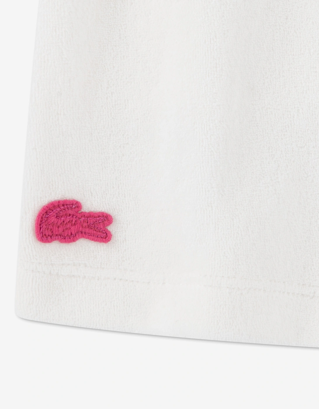 Girls Terry Knit Skirt in Ivory