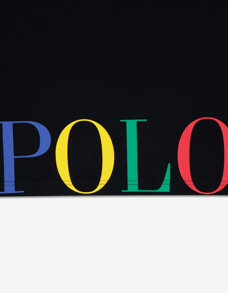 Boys Polo Short Pyjama Set in Black