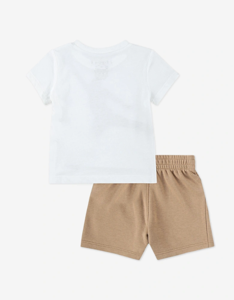 Jordan Boys Jumbo Jumpman Short Set in Brown