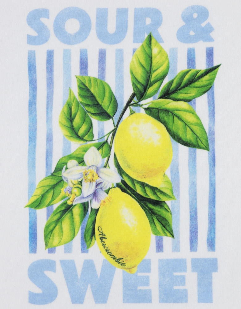 Girls Sour & Sweet Classic T-Shirt in White