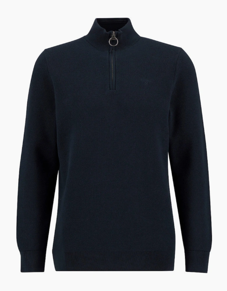 Honeycomb Half Zip Sweater NY91 Navy