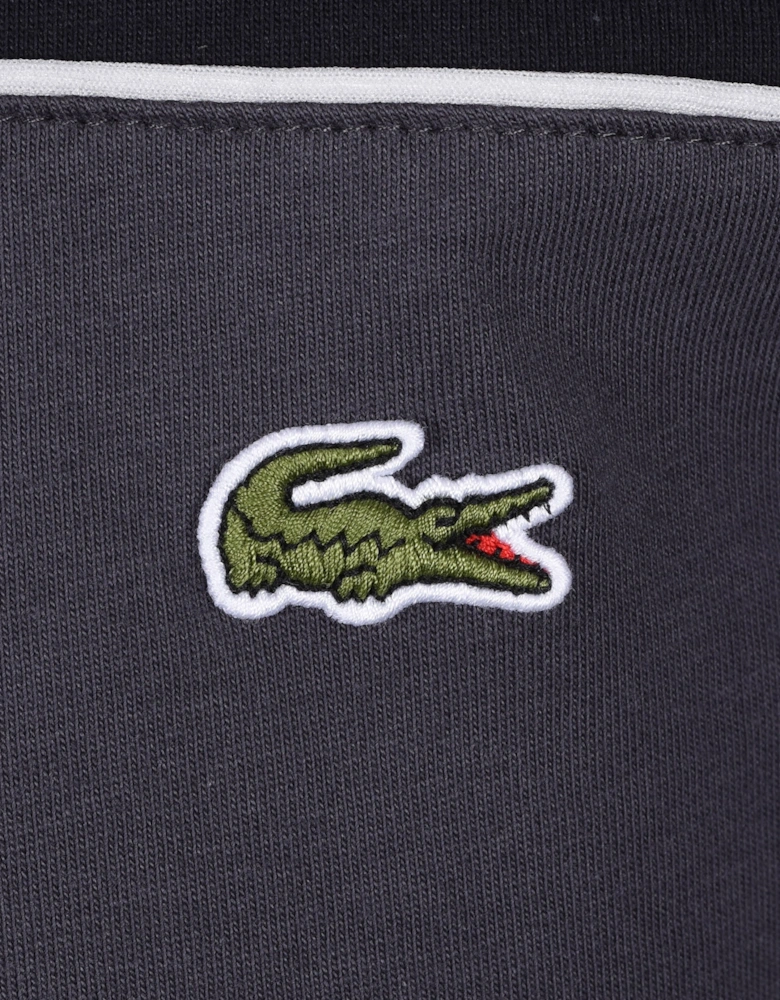 CREW NECK T-SHIRT NAVY/GREY