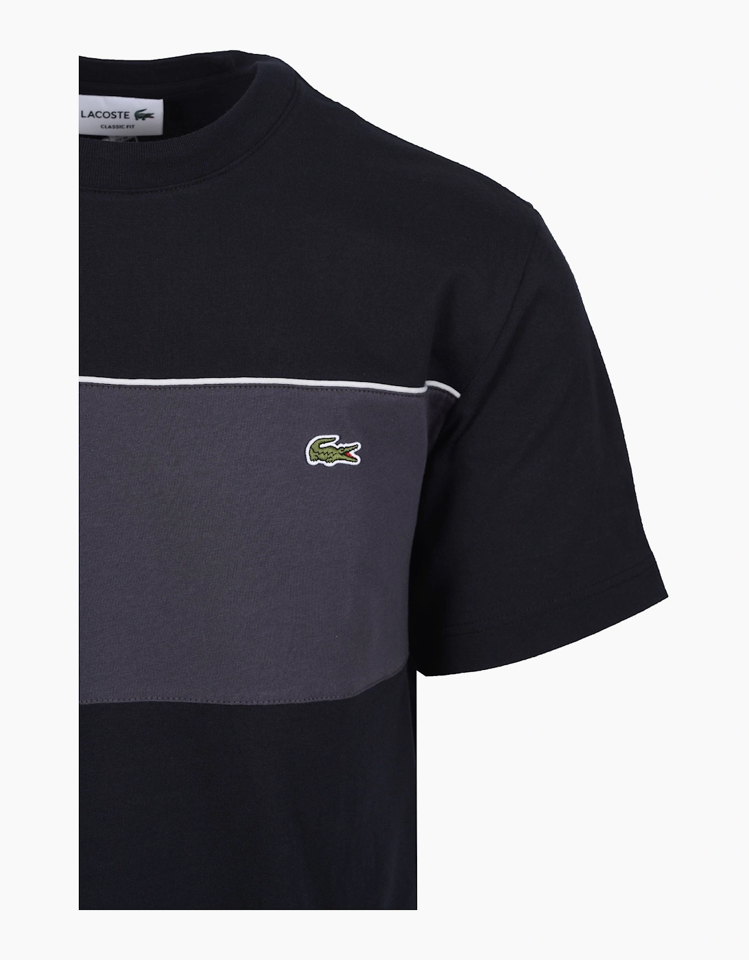 CREW NECK T-SHIRT NAVY/GREY