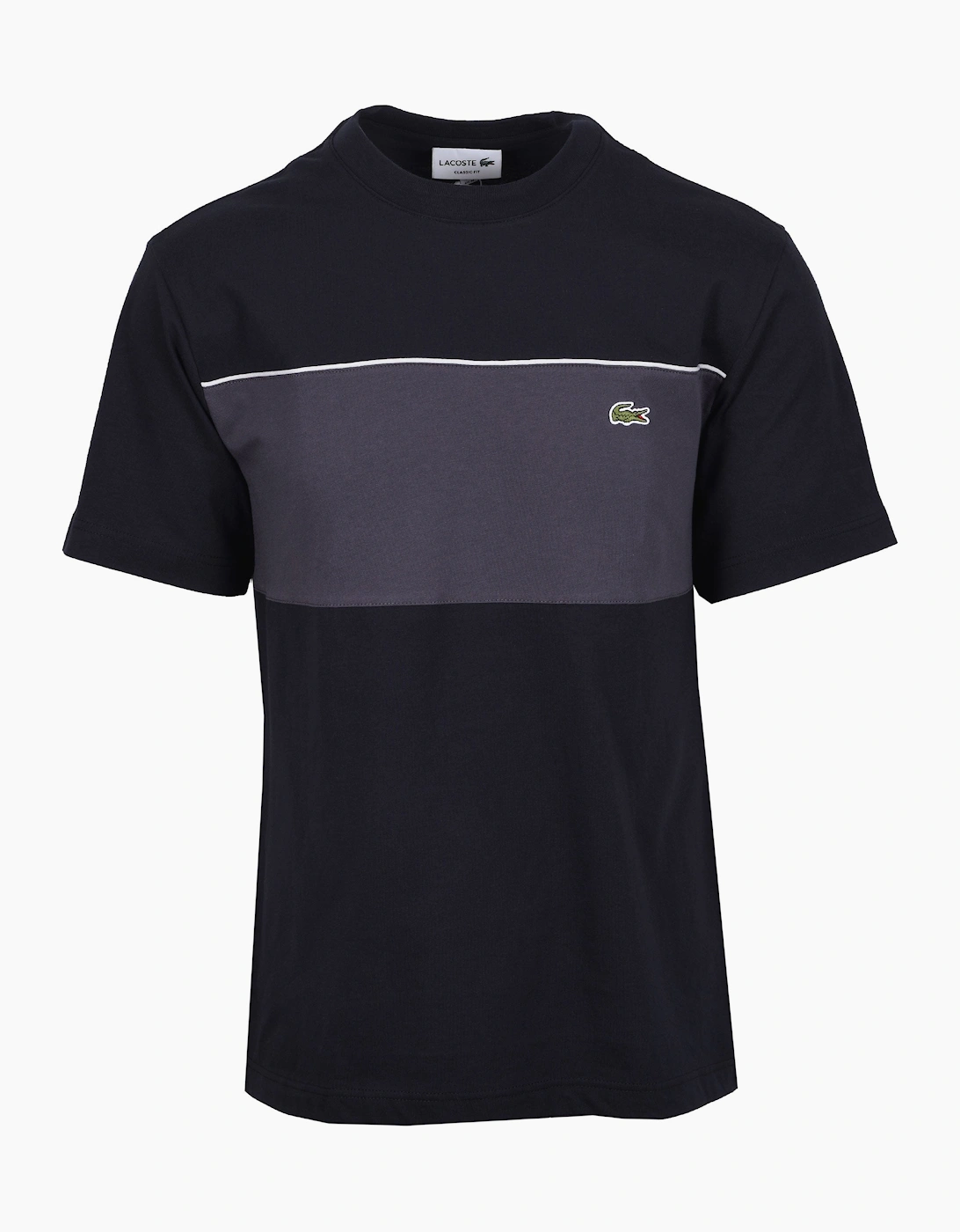 CREW NECK T-SHIRT NAVY/GREY, 4 of 3