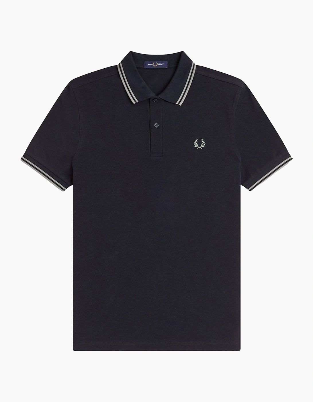 Twin Tipped Polo Shirt Navy/ Seagrass/Seagrass, 5 of 4