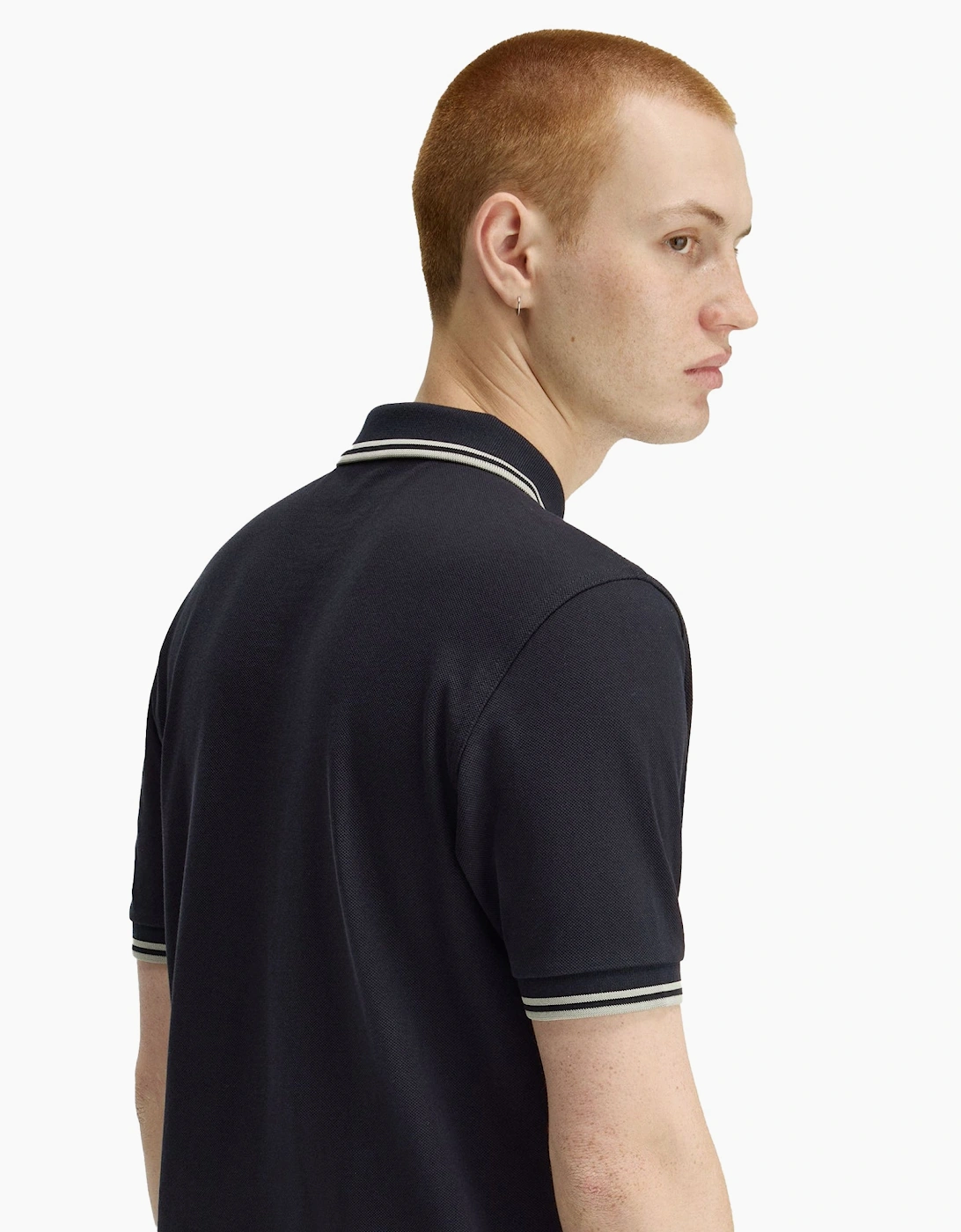 Twin Tipped Polo Shirt Navy/ Seagrass/Seagrass