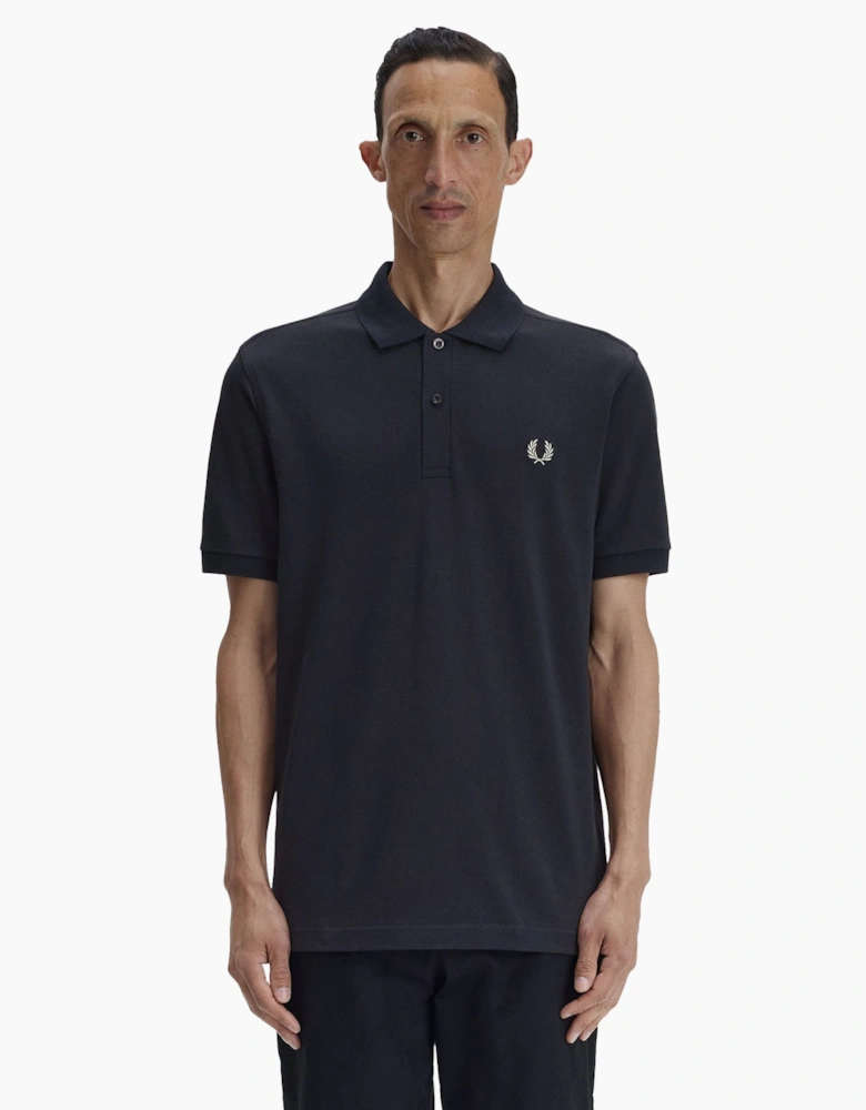 Plain Polo Shirt Navy/Seagrass