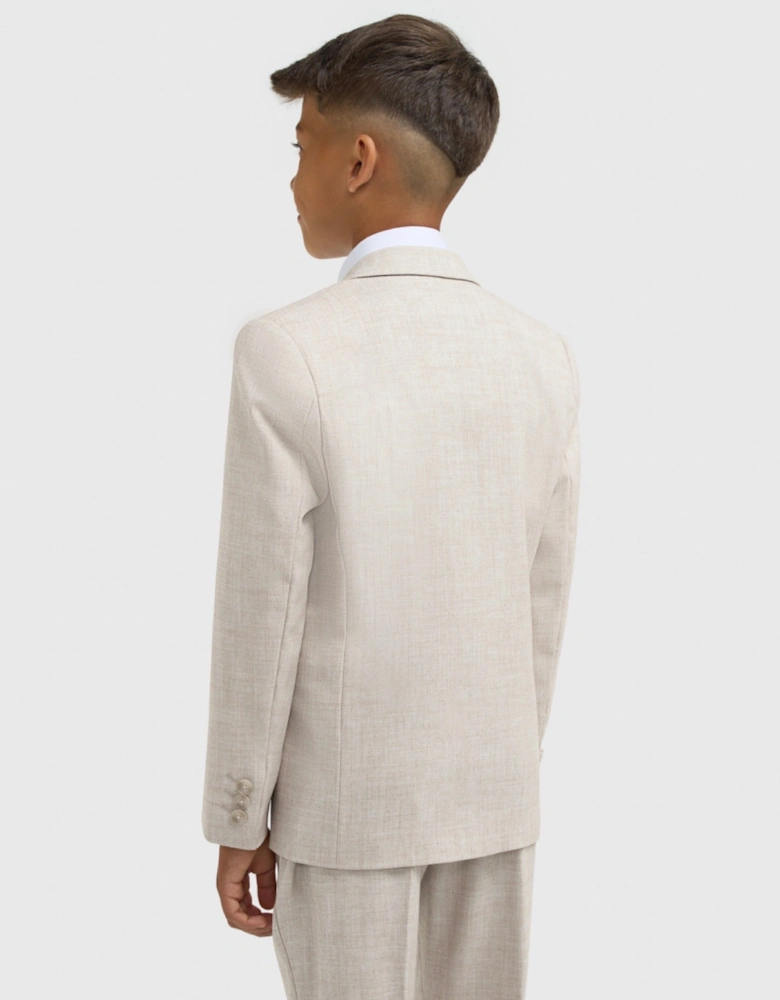 Boys ‘Malibu’ Soft Beige 3 Piece Occasion Suit