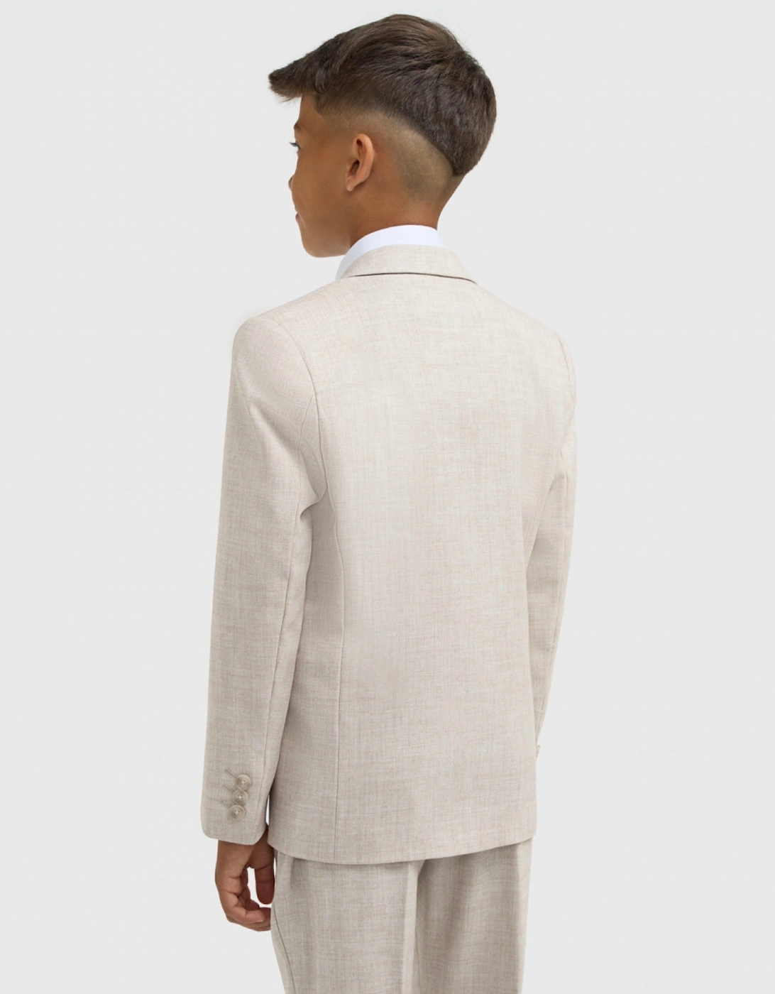 Boys ‘Malibu’ Soft Beige 3 Piece Occasion Suit