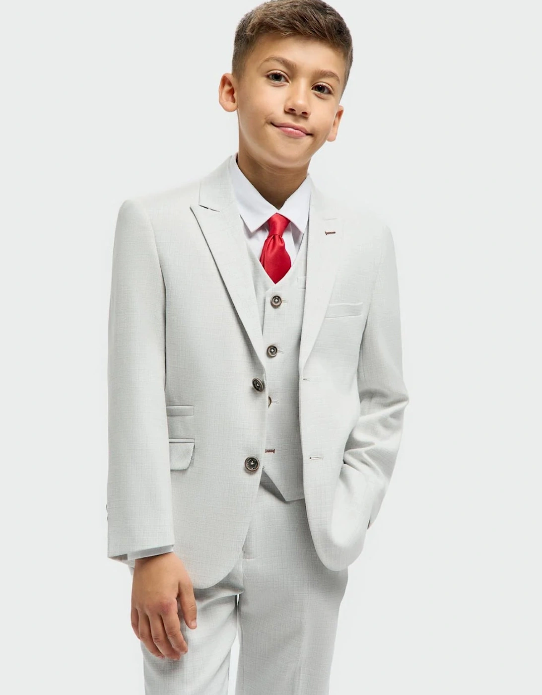 Boys ‘Tropez’ Slate Grey 3 Piece Occasion Suit