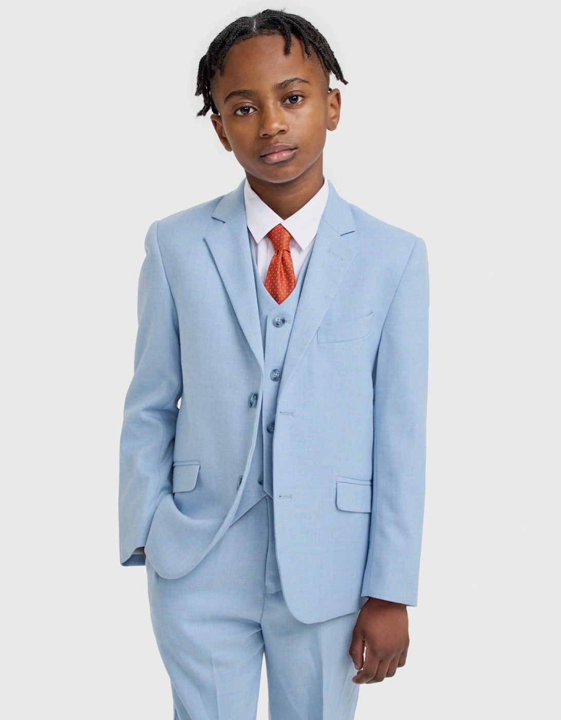 Boys ‘Malibu’ Pale Blue 3 Piece Occasion Suit