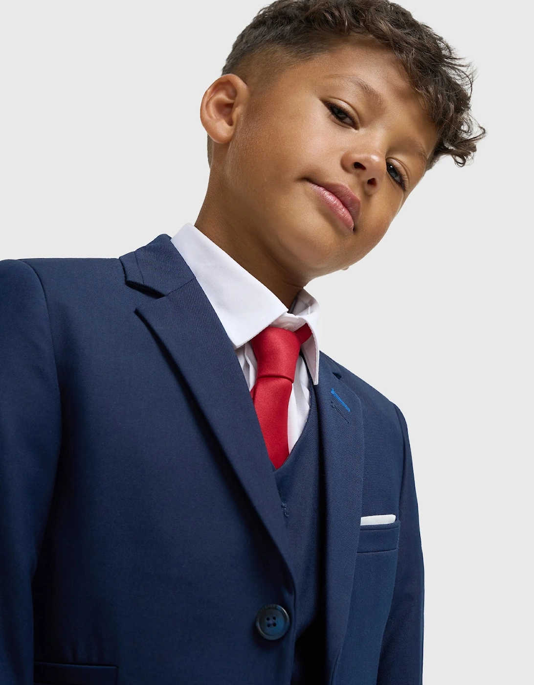 Boys ‘Jefferson’ Navy Blue 3 Piece Occasion Suit