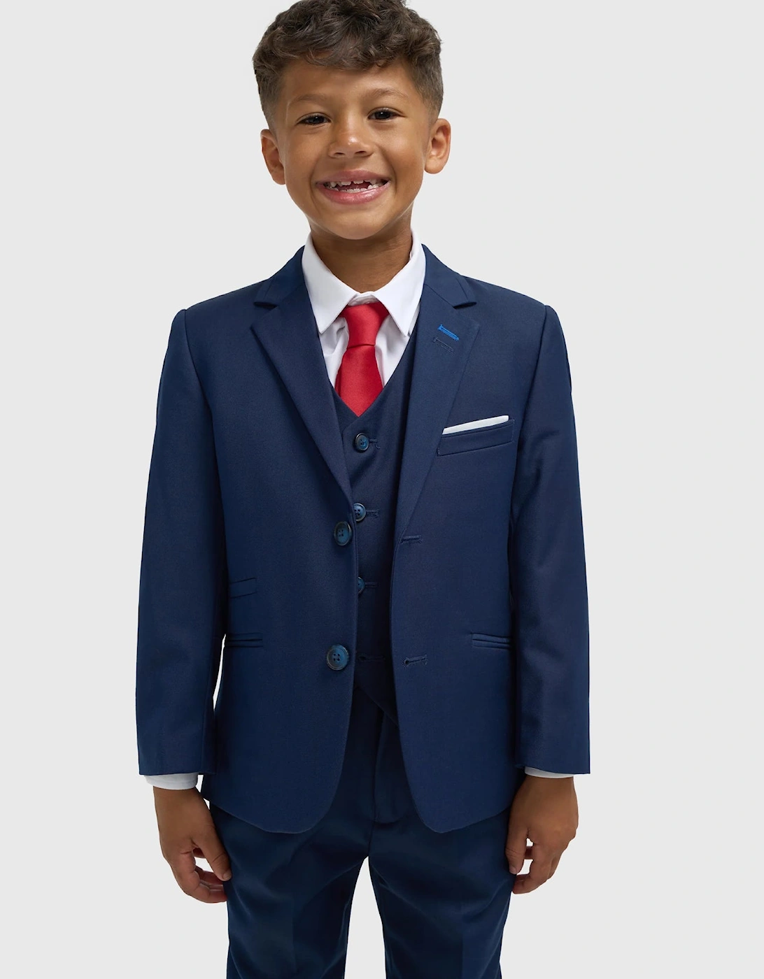 Boys ‘Jefferson’ Navy Blue 3 Piece Occasion Suit