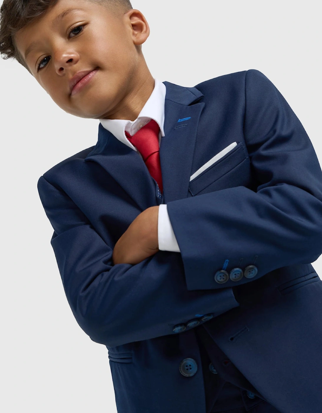 Boys ‘Jefferson’ Navy Blue 3 Piece Occasion Suit