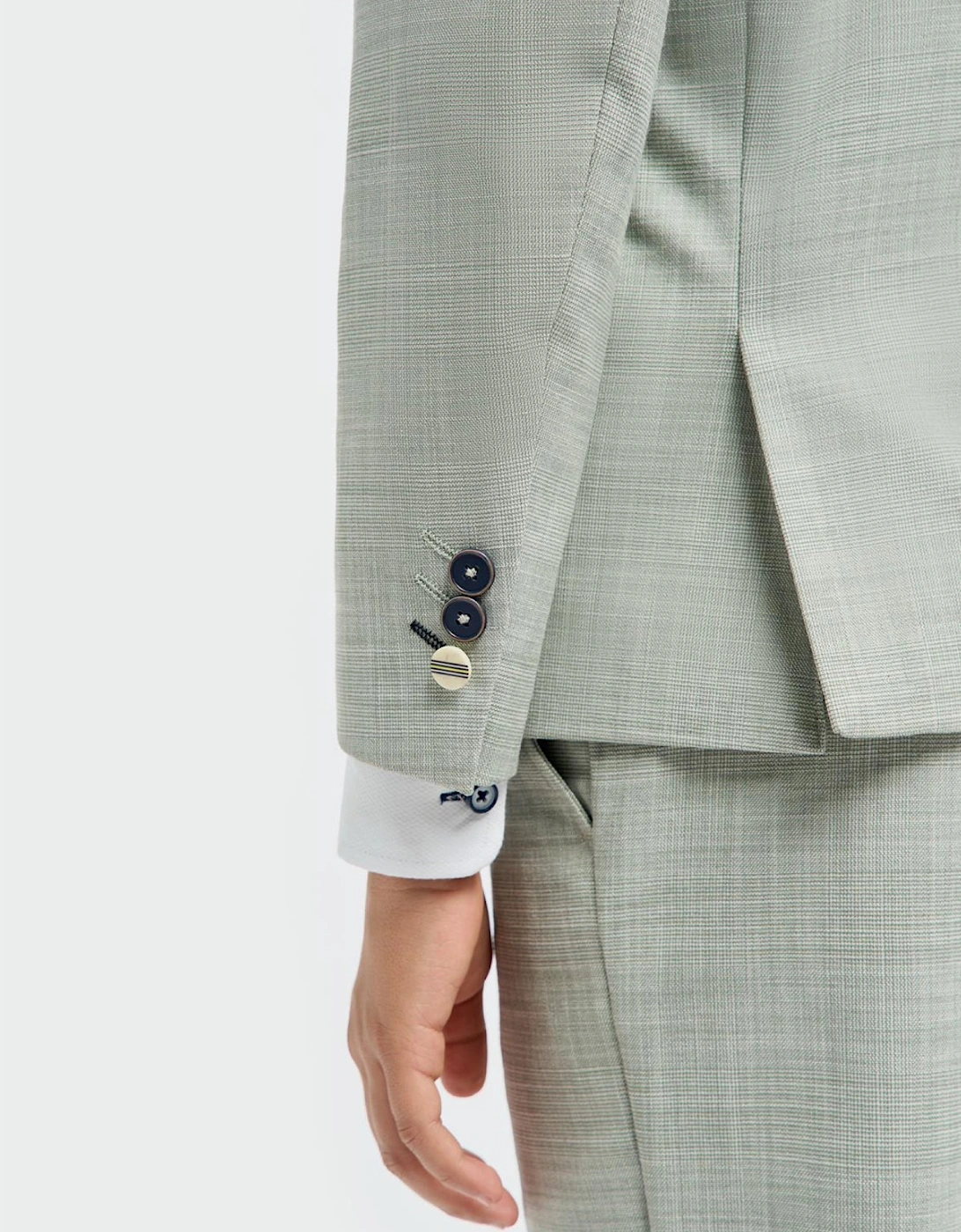 Boys ‘Camden’ Sage Green 3 Piece Occasion Suit