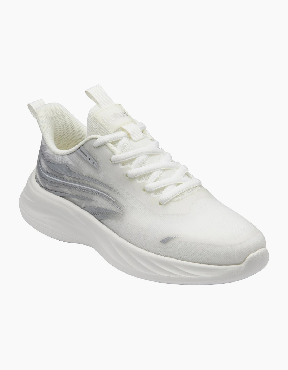 Lotus Women's White Bellona Trainers - Size 4