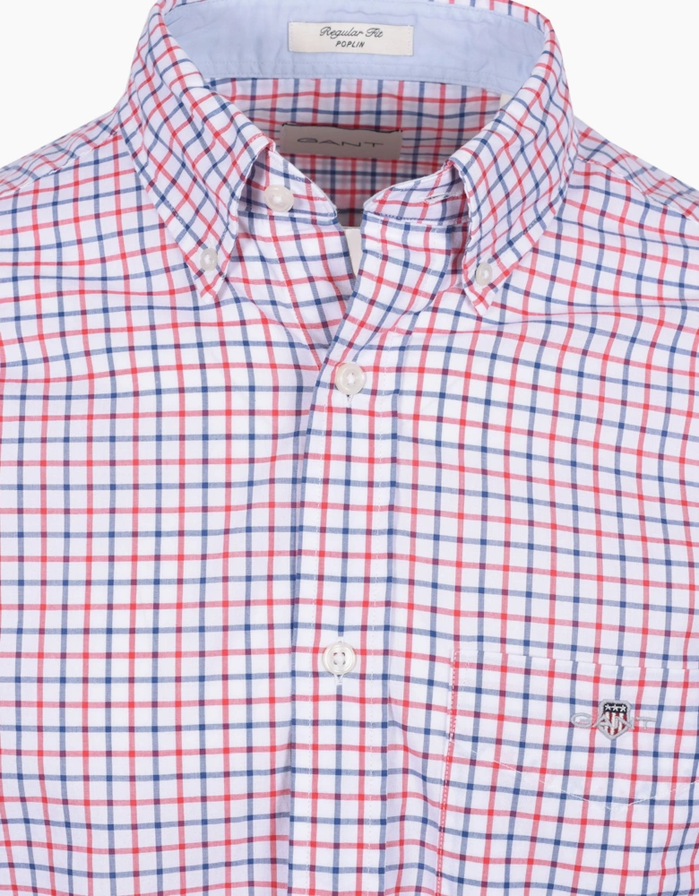 CLASSIC POPLIN LONG SLEEVED SHIRT ROSE/RED