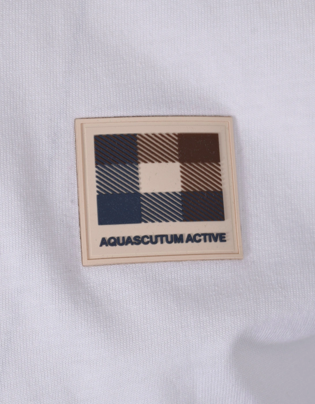 Club Check Patch T-shirt White