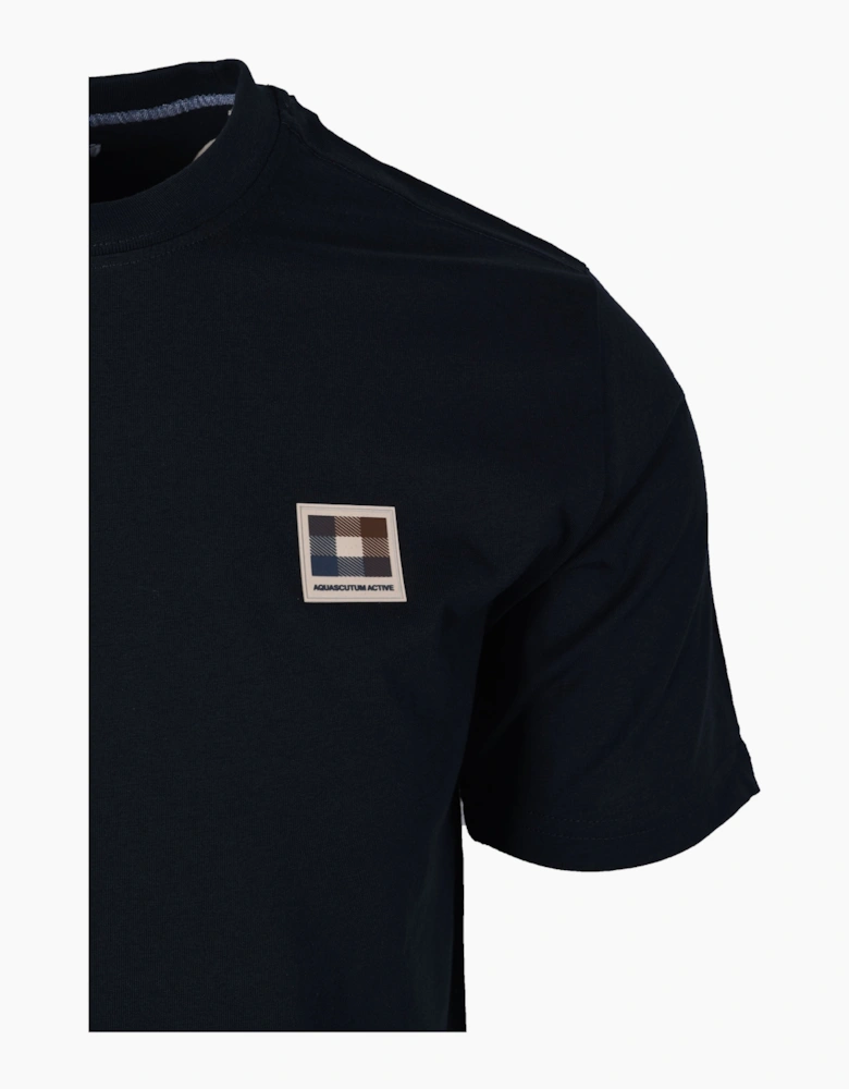 Club Check Patch T-shirt Navy