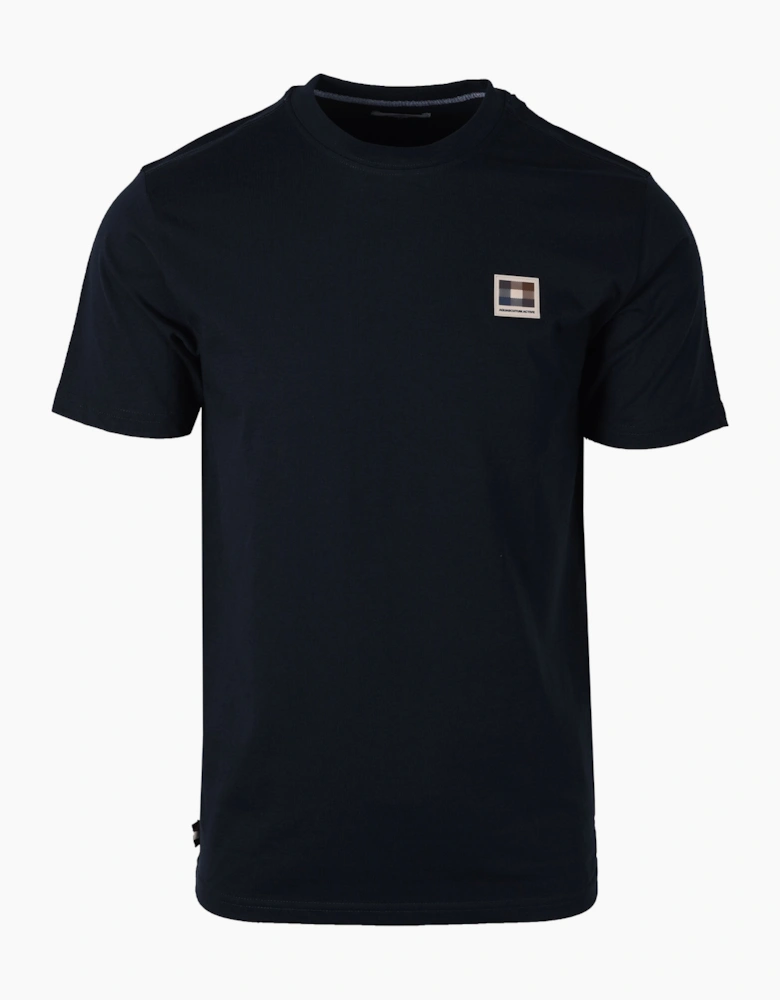Club Check Patch T-shirt Navy
