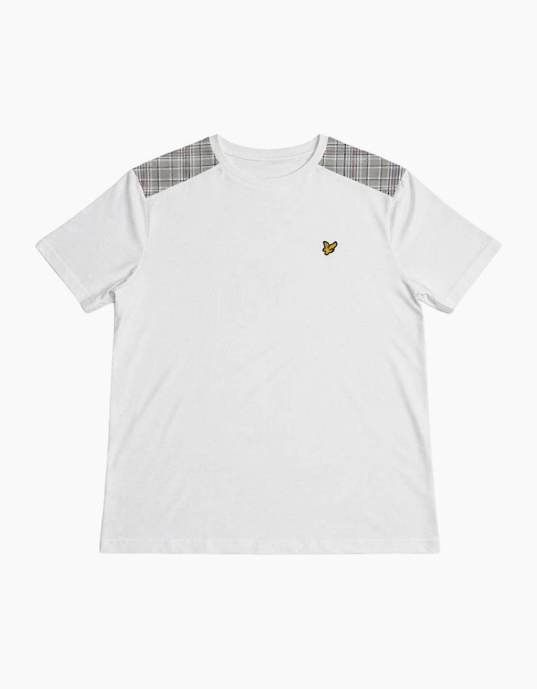Lyle & Scott Check Panelled T-Shirt White, 2 of 1